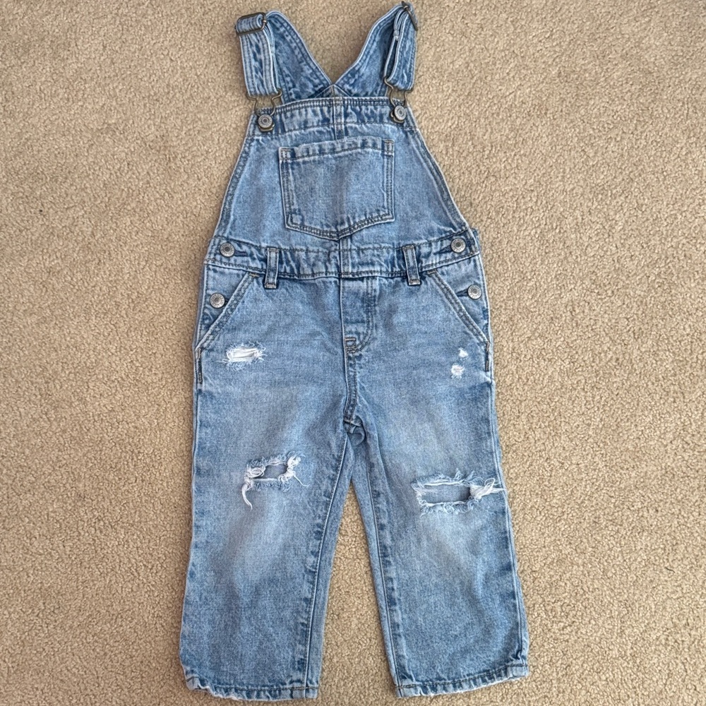 Baby Gap Size 2T Denim Overalls